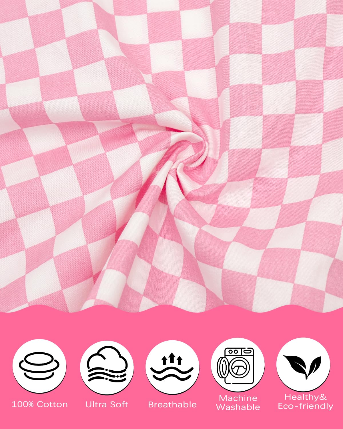 ALVABABY Toddler Pillowcases 2 Pack Organic Cotton Kids Pillow Cover Fit 13"x 18" or 12"x28" Envelope for Girl Boy Sleepy Travel 2TPW33A