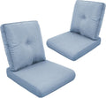 Outdoor Chair Cushions-Patio Chair Cushions Set of 2 with Removable Cover 22 X 25 Inch Outdoor Cushions for Patio Furniture Chair Sofa Couch-Sky Blue