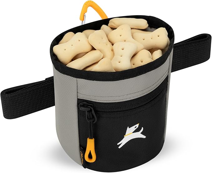 OllyDog Goodie Treat Bag, Dog Treat Pouch, Waist Belt Clip for Hands-Free Training, Magnetic Closure, Dog Training and Behavior Aids, Three Ways to Wear (Wet Weather)
