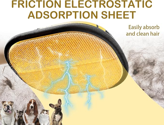 New Upgraded Version pet Hair Removal Gloves for Dogs and Cats, Reusable Static pet Hair Gloves, pet Hair Cleaning Tools for beds, Clothes, Carpets, Sofas, Curtains