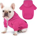 Dog Basic Hoodie Ultra-Soft Plaid Dog Clothes Cold Weather Sweaters for Medium Large Dogs Breathable Cozy Fabric Pet Coat Warm Stylish Sweatshirt with Leash Hole Pocket Dogs Jacket for Cats Boys Girls