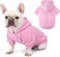 Dog Basic Hoodie Ultra-Soft Dog Clothes Cold Weather Sweaters for Medium Large Dogs Breathable Cozy Fabric Pet Coat Warm Stylish Sweatshirt with Leash Hole Pocket Dogs Jacket for Cats Boys Girls