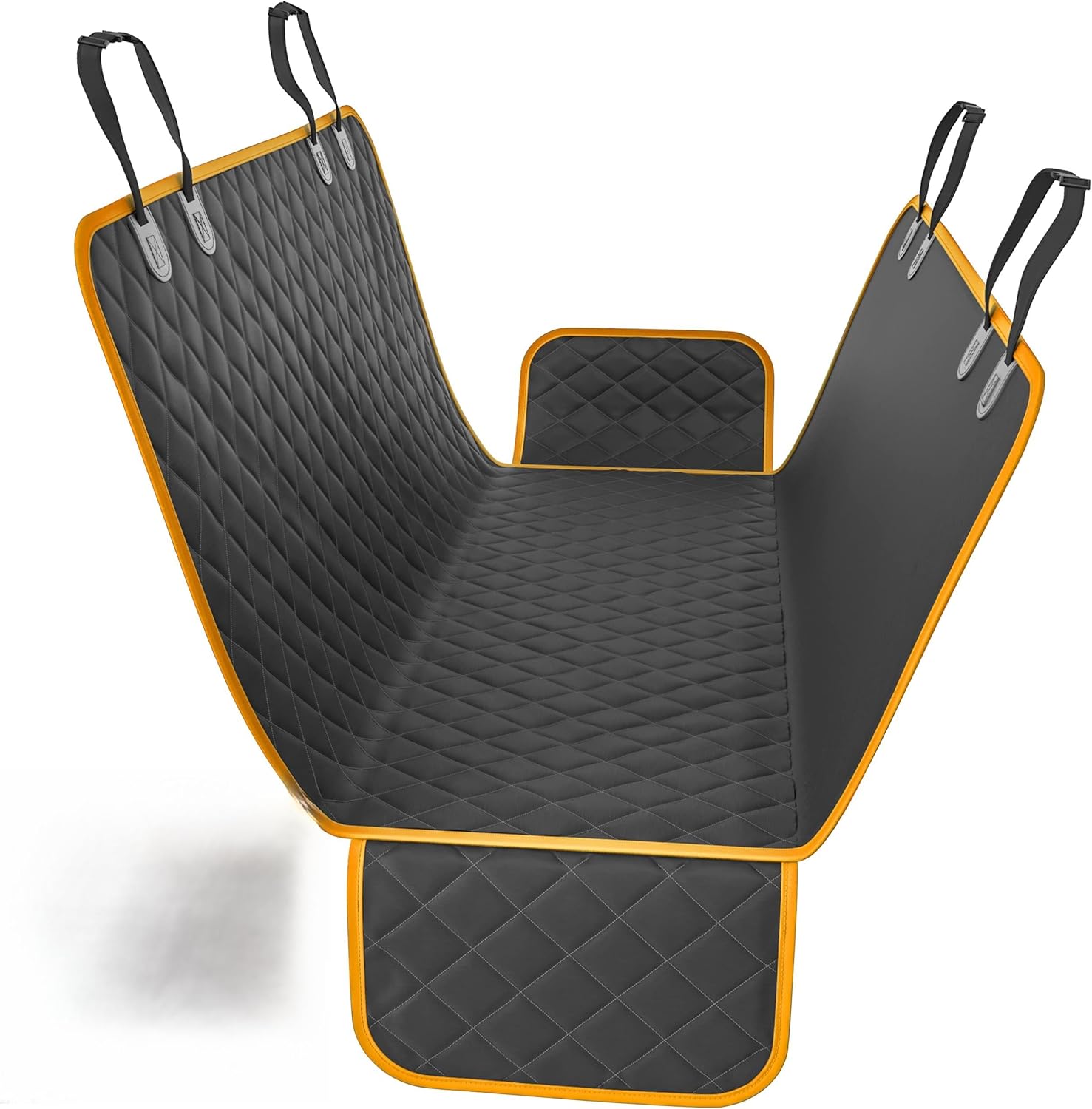 Active Pets Orange XL Dog Car Hammock Back Seat Cover, Waterproof Backseat Cover Protector for Truck Bench Rear of Sedans or SUVs, Essential Pet Supplies Vacuum or Wipe Clean, Machine Washable