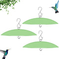13" Bird Feeder Rain Guard, Hummingbird Feeder Shade Dome Cover, Hanging Baffle for Bird Feeder Pole (Light Green), 3 Pack