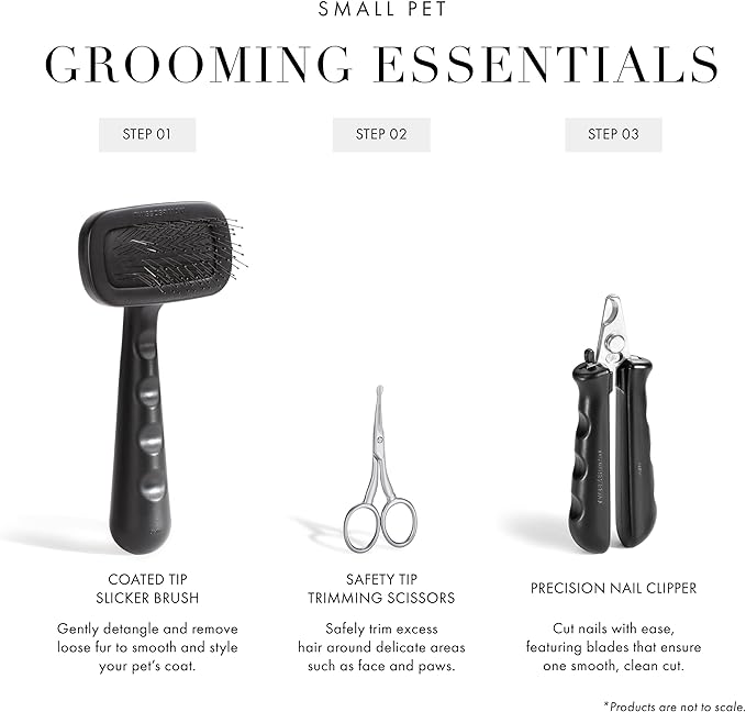 Tweezerman Pet Grooming Scissors, Stainless Steel Rounded Tip Trimming Shears for Dogs and Cats