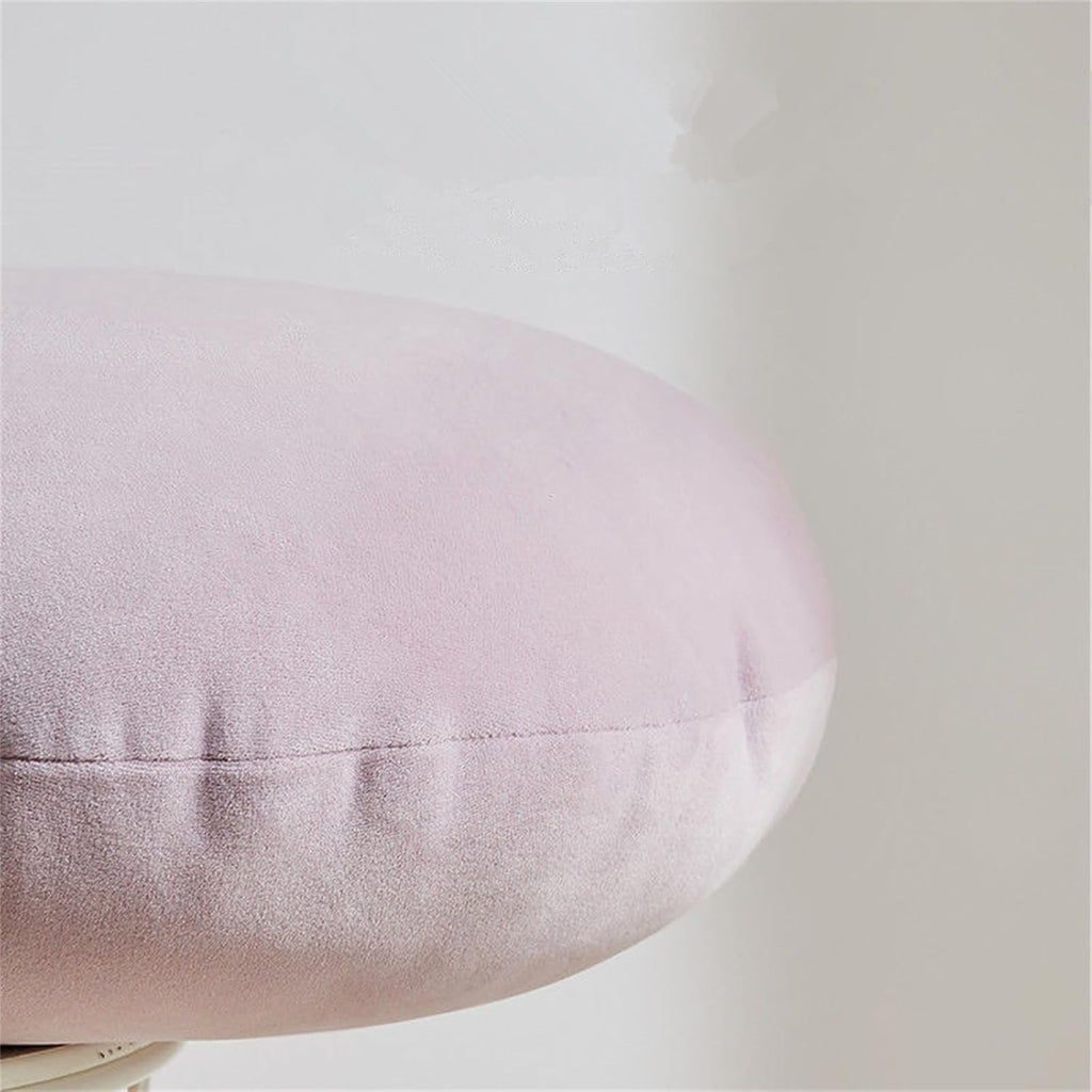 MOJUN Round Throw Pillow, 15.7" Soft Solid Color Home Decorative Round Pillows Sofa Chair Cushion Floor Pillows for Couch Car Living Room Bed, Grass Green