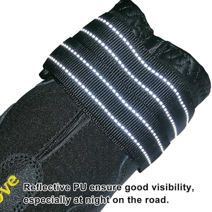Truelove Dog Boots,Waterproof Pet Shoes with Reflective Straps for Paw Protectors Small Medium Large Dog Summer Winter Snow Outdoor Walking