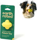 Earth Rated Dog Ball, Interactive Fetch Toy for All Breeds, Comes in Multiple Sizes, Made with Natural Rubber, Perfect for Indoor and Outdoor Use, Small, Yellow