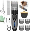 Goood Cat Clippers - Cordless, Low Noise, Quiet Grooming Kit for Matted & Long Hair, Paw Trimmer for Cats & Dogs (Gray)