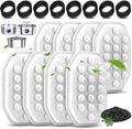 8 Pack Cat Water Fountain Filters with 8 Pack Pre-Filter Sponges Set for 3.2L/108oz Pet Cat Water Fountain, Pet Fountain Filter Replacement