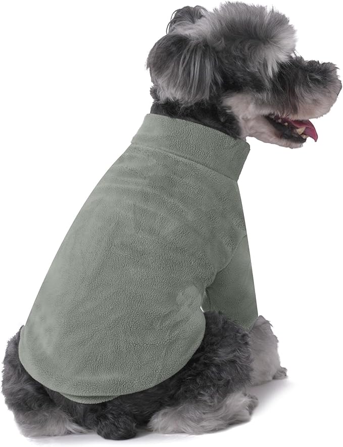 Dog Sweater, 3 Pack Dog Sweaters for Small Dogs Girl Boy, Ultra Soft Warm Puppy Clothes Dog Coat for Winter (Lt Blue+Olive+Brown, Medium)