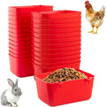 26 PCS Chicken Feeder Cups, 18 OZ Cage Cups for Chickens, Hanging Rabbit Feeder Waterer Cups, Plastic Birds Feeders for Pet Bunny Gamefowl Poultry Parrot