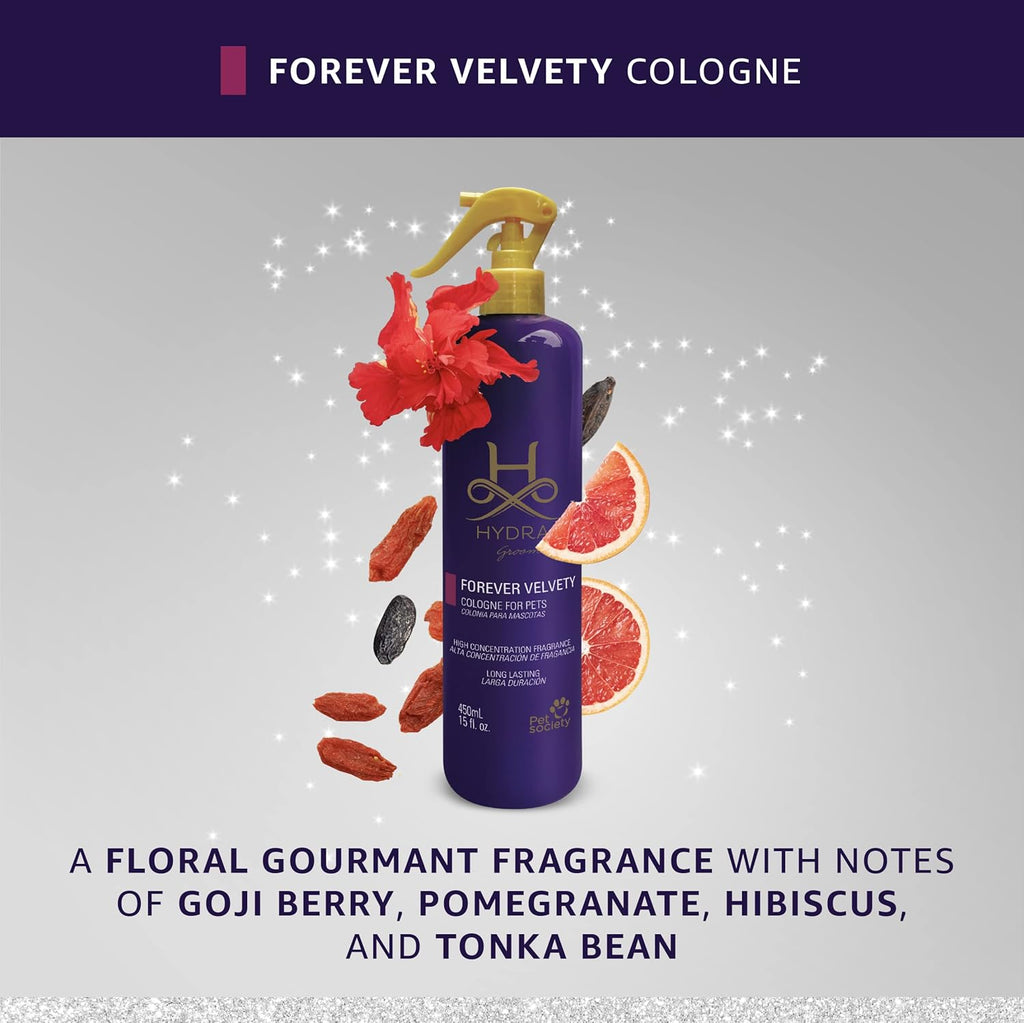 Hydra Groomers’ Forever Velvety Cologne, Cat and Dog Cologne Spray, 15 Fl. Oz.