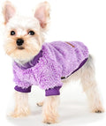 Dog Sweaters for Small Dogs Girl Male Dog, Sweater, Soft Fleece Pet Winter Clothes Boy Girl, Fuzzy Sweatshirts Flannel Jacket Puppy Coat(M,Purple)