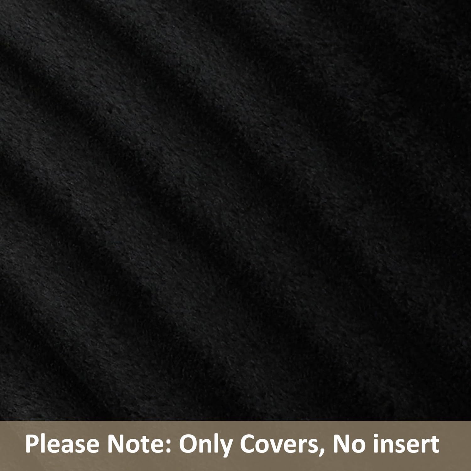 Kevin Textile Soft Plush 12x20 Inch Lumbar Pillow Cover 1 Pack, Luxury Fluffy Faux Fur Striped Flannel Rectangle Cushion Case for Couch Sofa Chair Bed Home Decor, Black