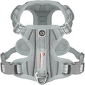 BARKBAY Dog Harness No Pull with ID Tag Pocket - Heavy Duty, Reflective, Easy Control for Large Dogs(Grey,M)