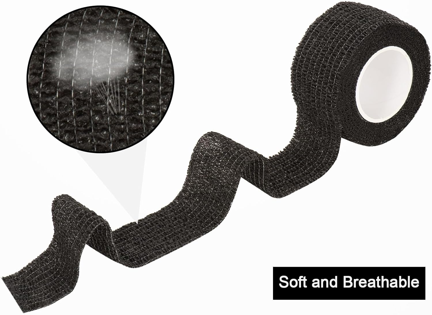 12 Pack Self Adhesive Bandage Wrap 1 Inch Cohesive Bandage Self Adherent Vet Wrap for Dog Pets Elastic Bandage Finger Tape Self Stick Wrap for First Aid Sports Athletic Tape (Mixed Colors)