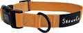 ShawnCo Dream Walk Dog Collar- Premium, Adjustable and Comfortable Pet Collar for Small, Medium, Large and Extra Large Dogs (S, Sunset Orange)