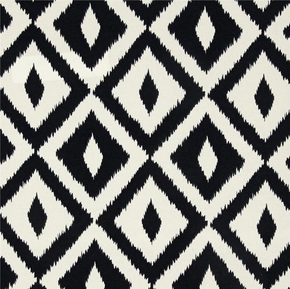 RSH DECOR: Tufted Wicker Loveseat Cushion | 41” x 19" | All-Weather Spun Fabric | Water and Fade-Resistant | Outdoor Settee Cushion for Patio Furniture | Black & White Aztec