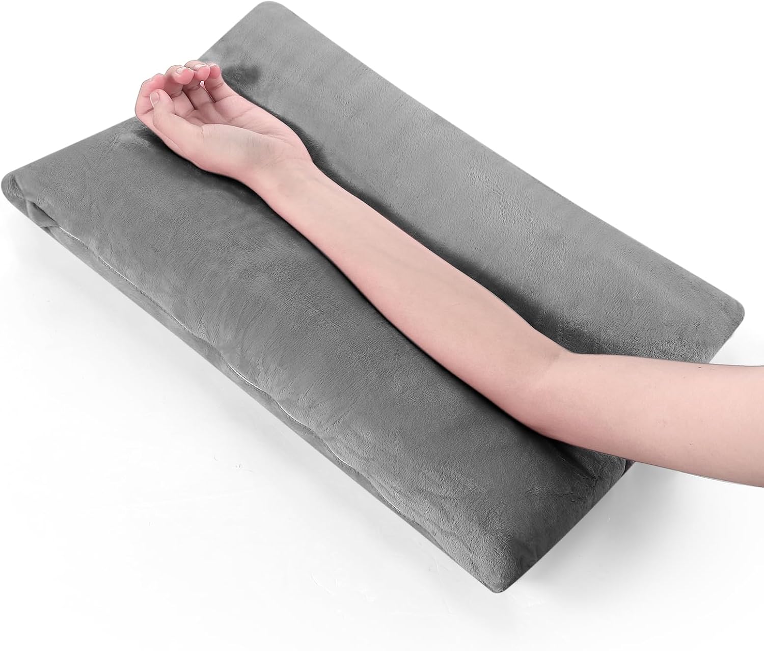 Soaoo Arm Pillows for Adults Pain Relief for Arm Pain Broken Post Surgery Soft Rest Support Pillow Leg Injury(Grey)
