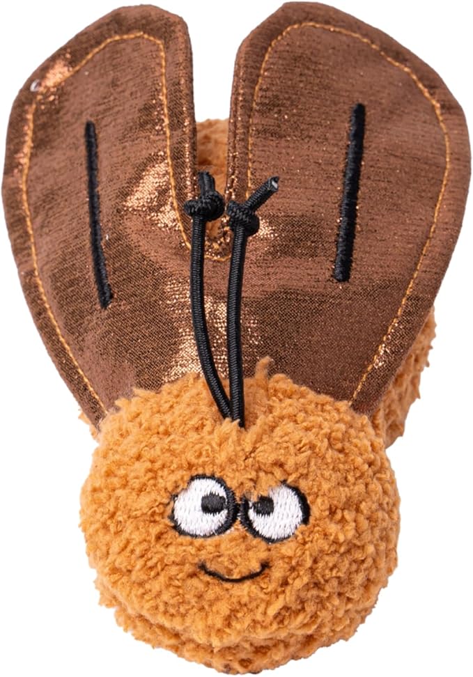 Interactive Catnip Cat Plush Toy, Insect Theme, 5'', for All Breed Size Cats (Cockroach)