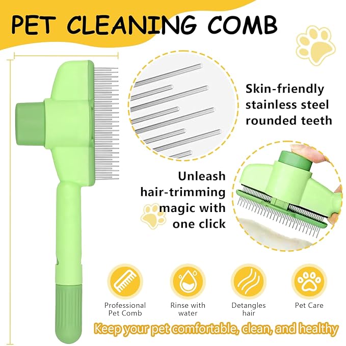 2Pcs Pet Hair Removal Glove - 2025 New Electrostatic Magic Brush Pet Hair Remover Gloves, Reusable for Dogs & Cats, Furniture, Car Seats & More