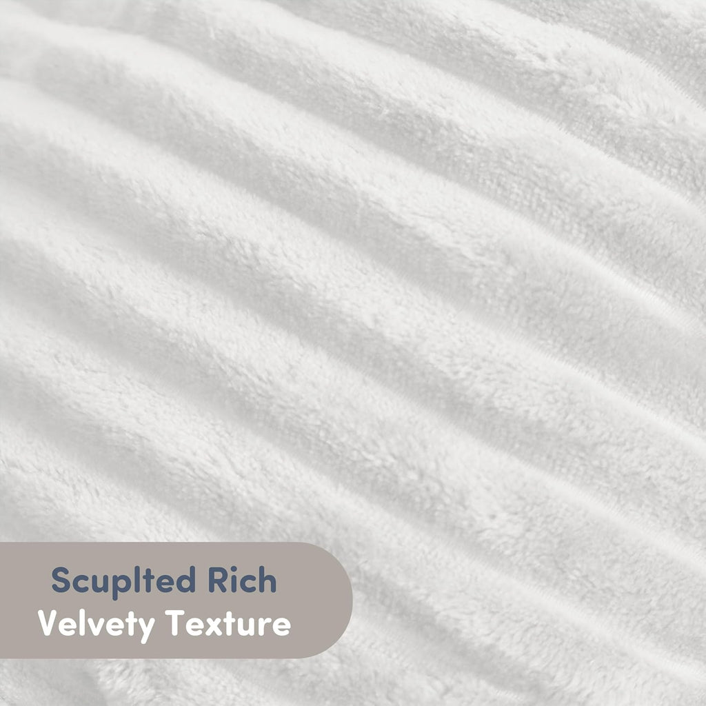 Nestl Reading Pillow for Kids & Teens with Shredded Memory Foam, Luxe Cut Plush Backrest Pillows for Reading and Gaming, for use on Couch, Bed, Floor, Adjustable Support with Washable Cover White