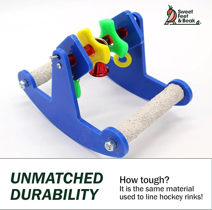 Tweeter Totter - Perfect Cage Toy Stimulates Visual and Physical Activity - Safe, Non-Toxic, Cage Accessories for Small Birds