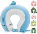 Niuniu Daddy Shark Kids Travel Neck Pillows for 3-8 Years Old, Soft Adjustable Memory Foam Neck Pillows for Plane, Car Seat, Traveling, Sleeping - Kids Road Trip Essentials for Boys Girls Presents