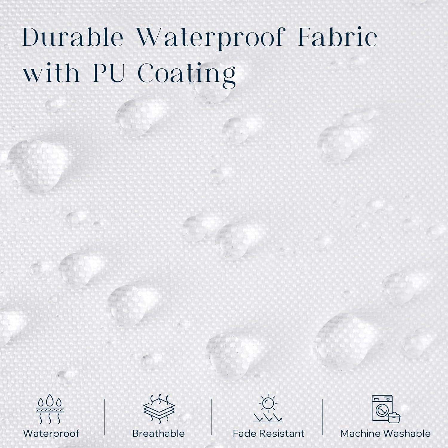 Phantoscope Pack of 2 Premium Outdoor Pillow Inserts, Dual Usage Waterproof Throw Pillows No Cover Needed, Decorative Couch Sham Cushion Stuffer Patio Couch Tent, White 20 x 20 Inches