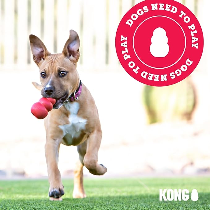KONG Classic Stuffable Dog Toy - Fetch & Chew Toy for Dogs - Treat-Filling Capabilities & Erratic Bounce for Extended Play Time - Durable Natural Rubber Material - for Extra Large Dogs