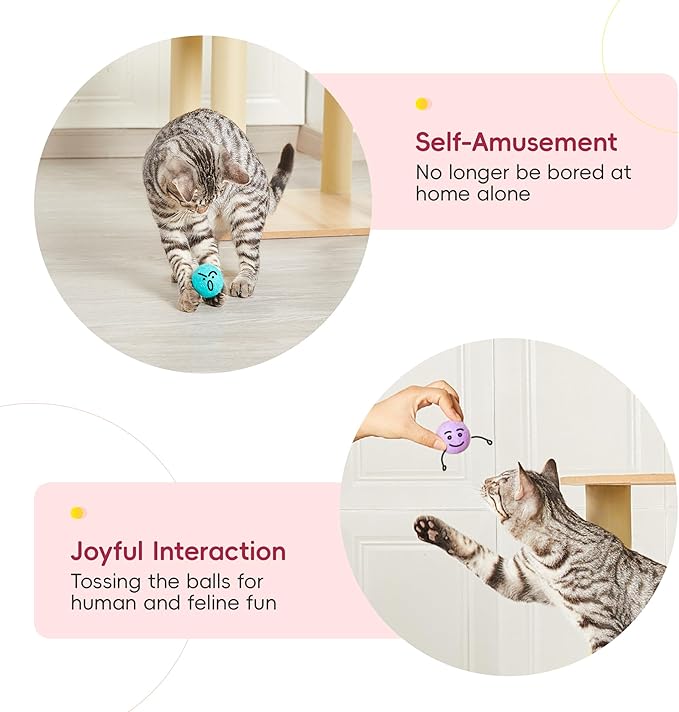 Potaroma 12 Pcs Quiet Play Felt Cat Ball Toys with Catnip Inside, Cat Kicker Exercise Toys, Fun Colorful Kitty Kitten Toys 1.6 Inches