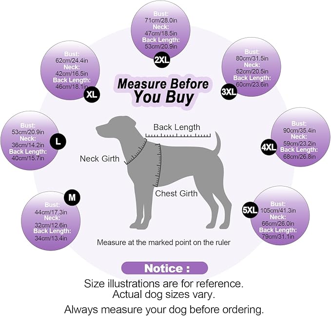 Dog Sweaters for Large Dogs Girl, Dog Sweater Dress with Leash Hole, Thick Turtleneck Knitwear for Female Dogs, Warm Fall Winter Dress for Cold Weather, Thanksgiving, Christmas - Purple XXXL