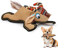 Tough Durable Squeaky Dog Toys for chewers Interactive to Keep Them Busy, Funny Tug of War Dogs Toy for Small Medium Large Cute Birthday Gift (Antelope)
