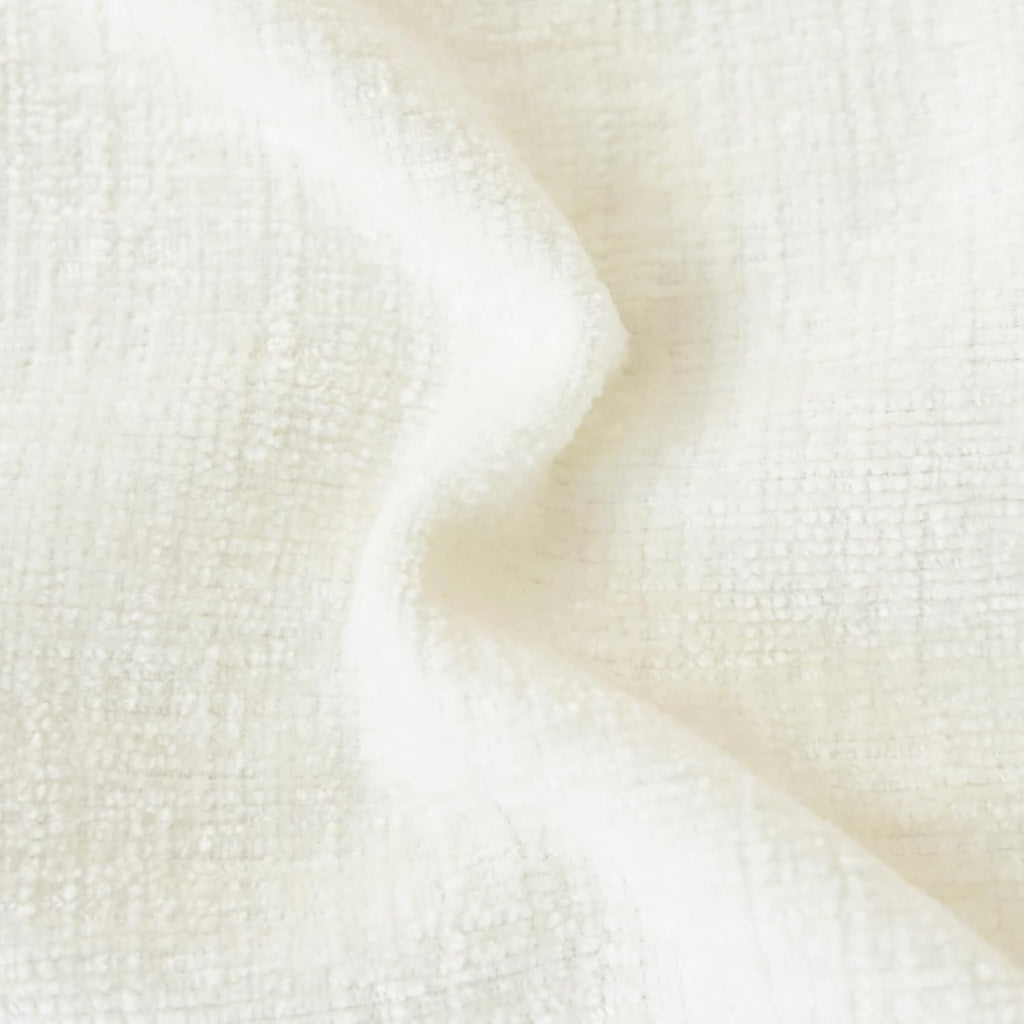 CaliTime Throw Pillow Covers Decorative 16 X 16 Inches Pack of 2 Cozy Solid Dyed Soft Chenille Cushion Cases with Pom Poms for Couch Sofa Bed Living Room Home Cream