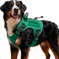 Heavy-Duty Tactical Dog Harness for Large Dogs, No Pull Adjustable Reflective Pet Vest with Molle System, K9 Military-Grade Control for Service Training, Outdoor & 10+ Breeds, Turquoise, XX-Large