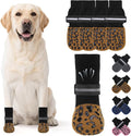 KOOLTAIL Anti Slip Dog Socks to Prevent Licking Paws,Dog Shoes for Hot Pavement, Reflective Traction Control Grip Booties, Dogs Boots & Paw Protector for Hardwood Floors Small Medium Large Senior Dogs