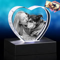 3D Photo Crystal,Pet Memorial Gift for Dogs Or Cats, Dog Memorial Gifts for Pet Owners,Personalized Crystal Picture Frame,Customized Photo Gifts