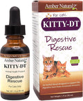 Amber NaturalZ Kitty-DT Digestive Rescue Herbal Supplement for Cats | Supports Normal Digestive Function and Occasional Gastric Upsets | Natural Aid for Gastrointestinal Health