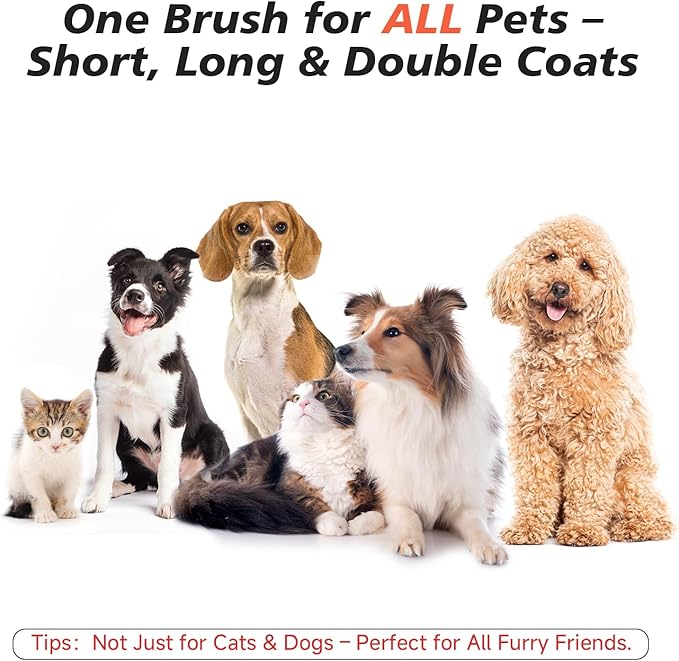 Steam Dog Brush for Shedding & Grooming - Self-Cleaning Deshedding Brush with Spritz Function, Slicker Pet Spray Hair Removal Comb | Defurring Tool for Long and Short Haired Dogs Cats (Pink)