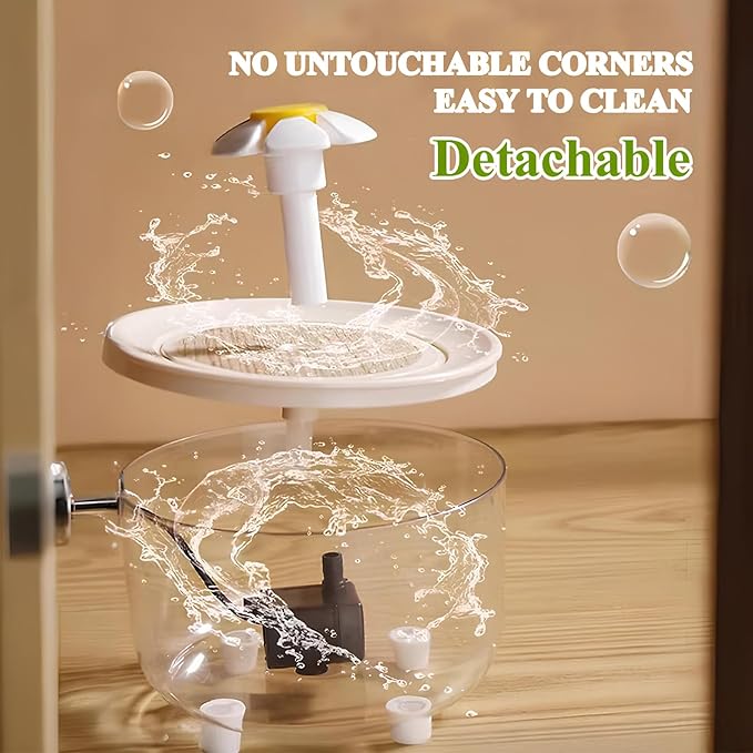 Bird Bath for Parakeets, Automatic Bath for Birds with 2 Leach Sponges, Parrot Automatic Bathing Box Bird Bath Fountains Indoor, Circulating Water Parrot Shower Bathtub for Budgie, Canary, Conure