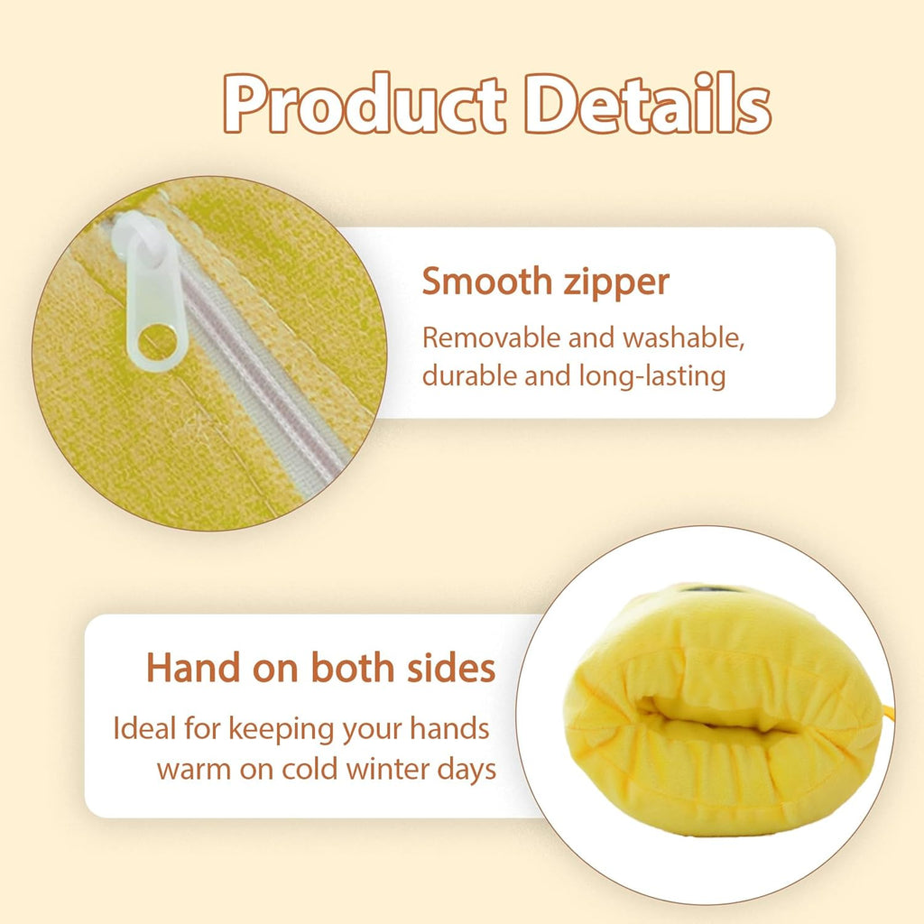 Kids Cartoon Hand Pillow,Winter Hand Warmer Rest Arm Pillow,Non-Electrical Travel Essentials,Arm Support for Napping,Soft Cotton Winter Hugging Cushion,Home Animal Doll Plush Muffs (Model 4)