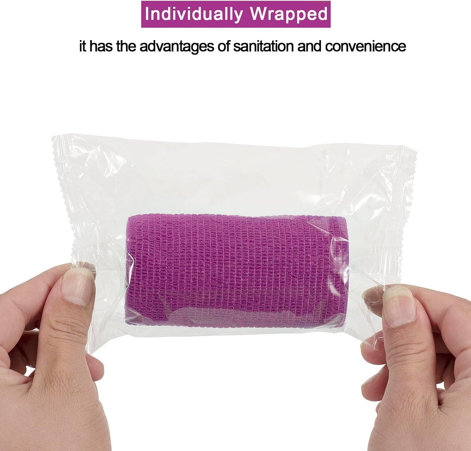 12 Pack Self Adhesive Bandage Wrap 3 inch X 5 Yards Elastic Self Adherent Cohesive Bandage for Ankle Wrist Sports Athletic Tape Pet Vet Wrap for Horses Dog First Aid Tape