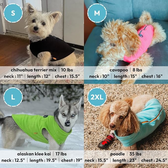 Gooby Zip Up Fleece Dog Sweater - Pink, Small - Warm Pullover Fleece Step-in Dog Jacket with Dual D Ring Leash - Winter Small Dog Sweater - Dog Clothes for Small Dogs Boy and Medium Dogs