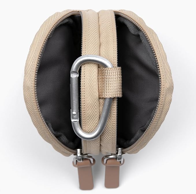 Snackpack Double Insulated Dog Treat Pouch - Holds 1.5 Cups - Dog Training and Walks Snack Bag, Two Pockets for Dry or Wet Treats, Attaches to Leash, Belt, or Bag - Checkerboard