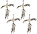 TTcat Feather Toys, 4 Pcs Simulation Birds Refills, Cat Toys Replacement Feathers for Cat Kitten Wand.