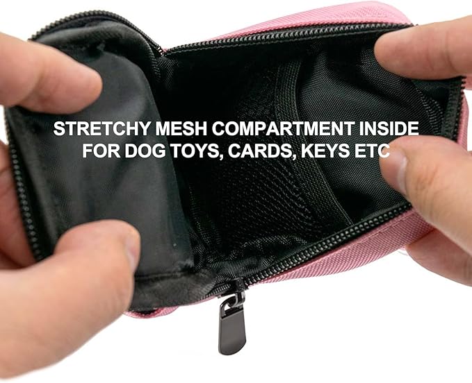 Dog Treat Pouch Dog Poop Bag Holder for Leashes, Pets Snack Container With Inner Small Bag, Puppy Supplies Perfect for Training and Walking