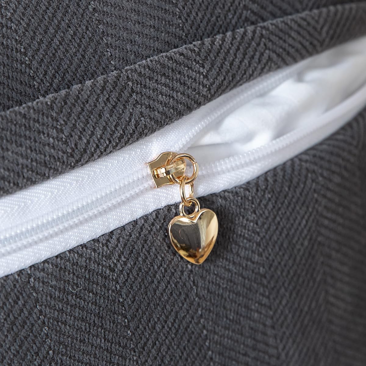 Set of 2 Decorative Fringe Throw Pillow Covers Chenille Pillow Covers Elegant Design Pillowcase Soft Tassels Cushion Cover for Couch Bed Home Decor,16×16 Inch,Rustic Gray