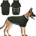 Fleece Dog Sweater with Turtleneck, Cozy Lightweight Pullover Dogs - Stretchy Soft Thermal Wear for Puppy Small Medium Large Breeds ArmyGreen M