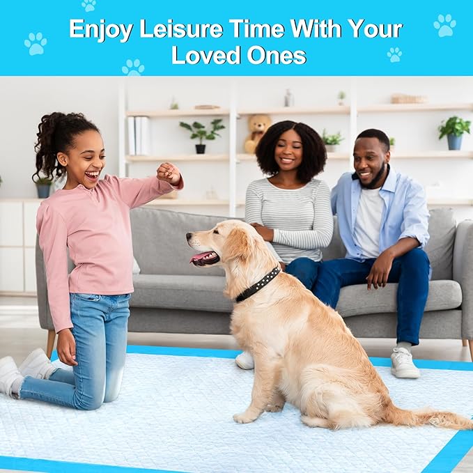 Pee Pads for Dogs 36"x48" 40 Count, Puppy Pads Extra Large, Disposable Thicken Pet Training Pads for Cats Doggie Rabbits, Incontinence Underpads Ultra Absorbent & Quick-Dry, Leakproof Potty Pads